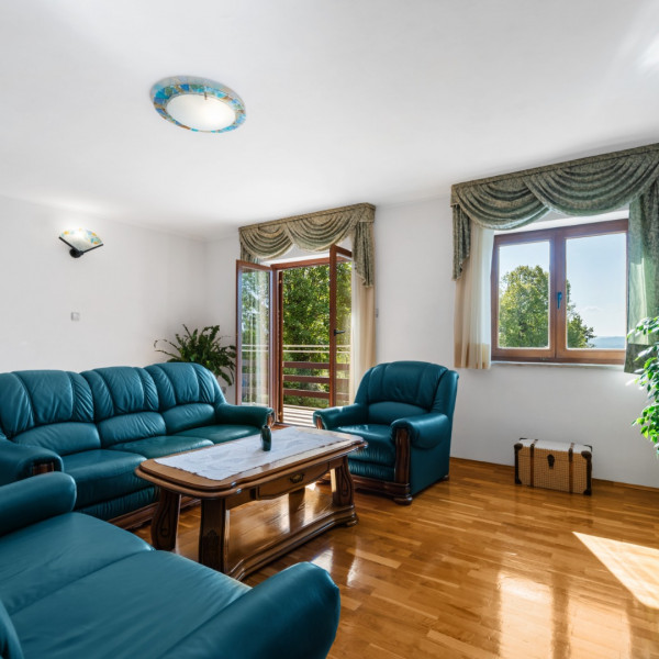 Das Wohnzimmer, House Iva Istria, Ferienhaus Haus Iva mit Schwimmbad in der Nähe von Učka in Istrien Lupoglav